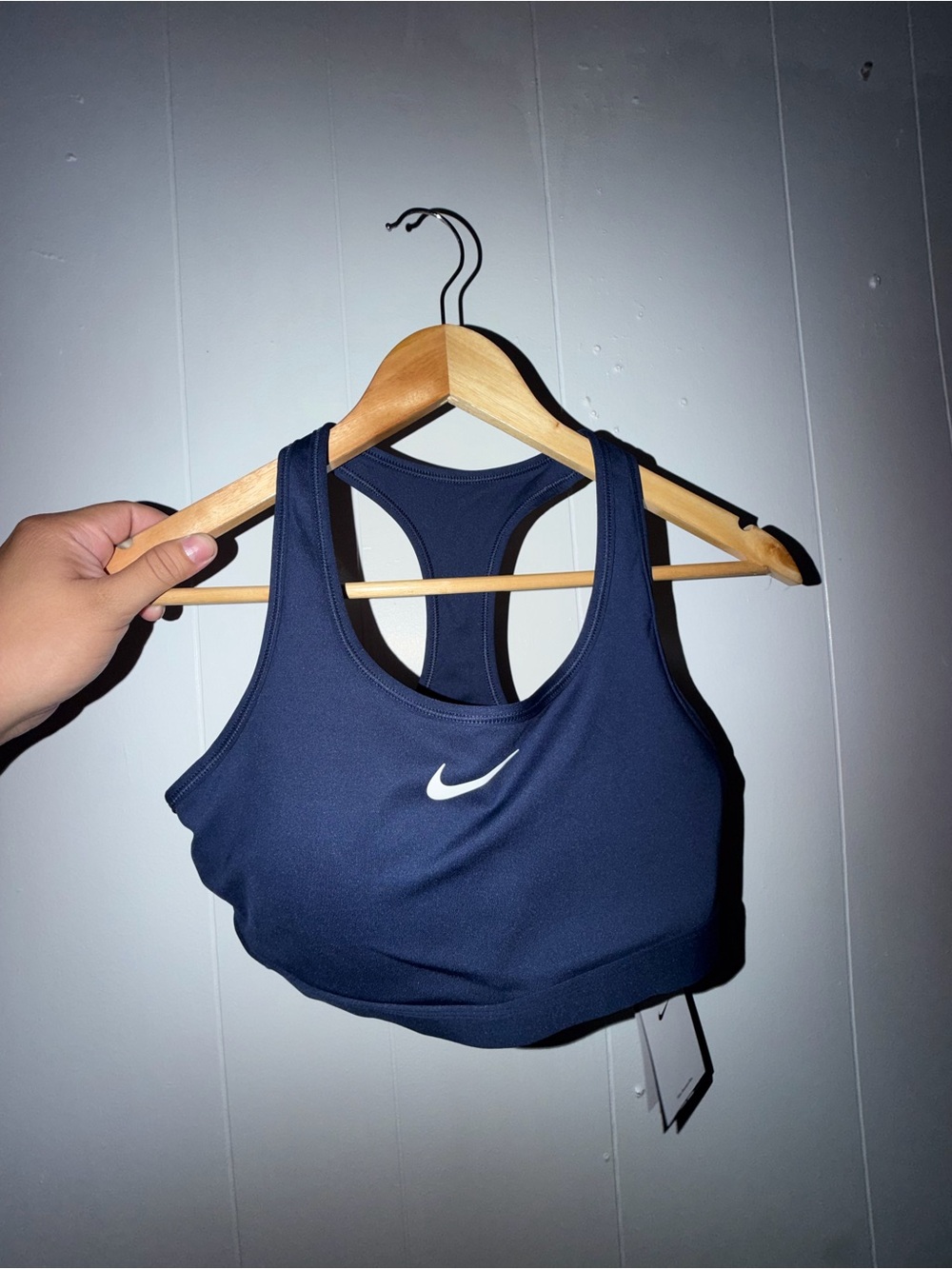 Nike Women's Navy Racerback Sports Bra